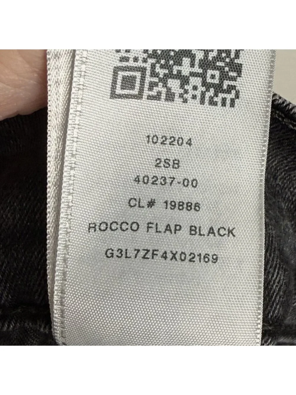 True Religion Black Rocco Back Flap Jeans, 32